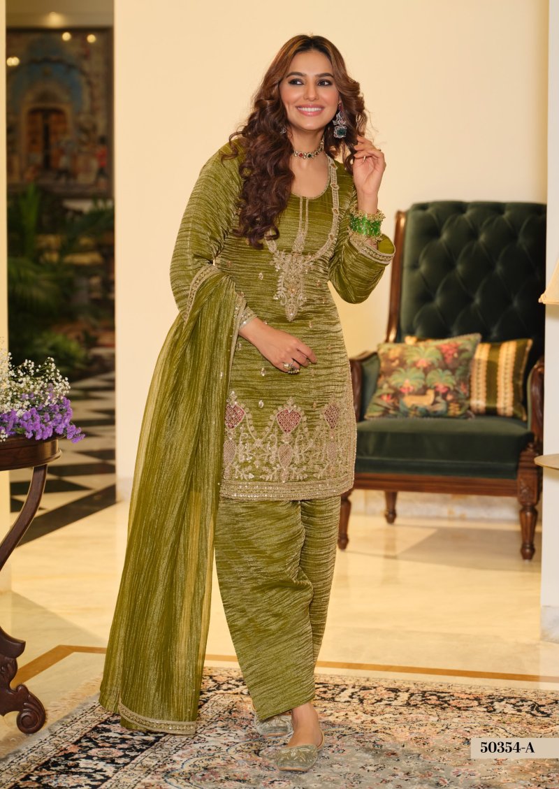 D 50354 A By Zaveri Salsa Beats Embroidery Readymade Suits